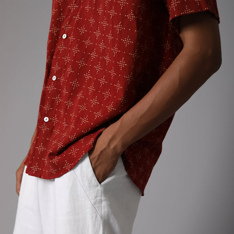 Regular Collar Half Sleeve Cotton