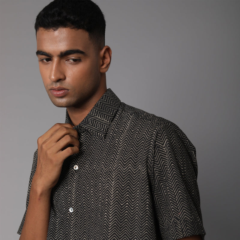 Regular Collar Half Sleeve Cotton