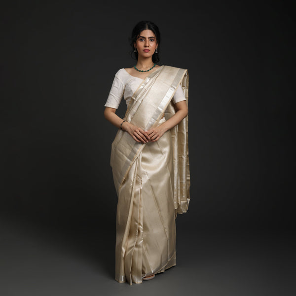 Silver Kanjeevaram Silk