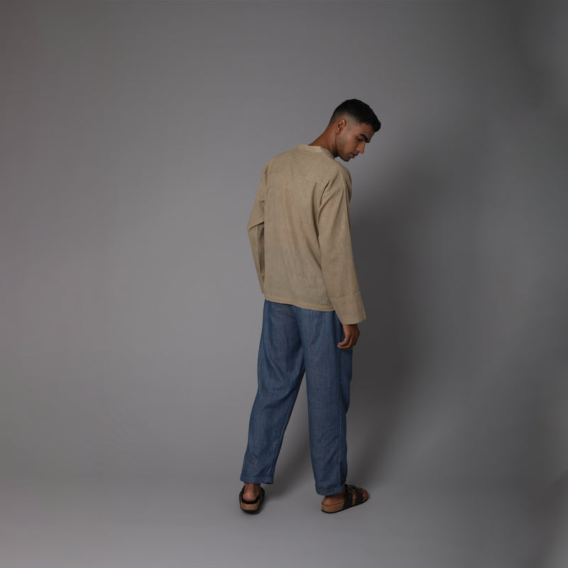 Mandarin Full Sleeve Bengal Cotton