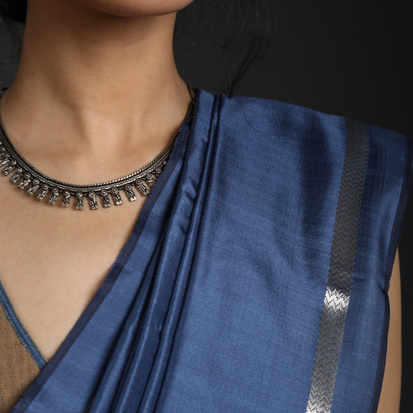 Hosa Aramba Silk - Grey/Blue Silver Border