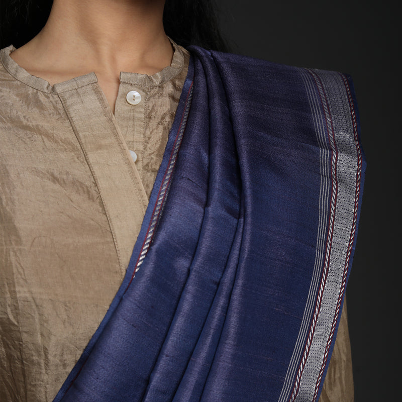 Meanings Metaphor Tussar Silk - Neelambari