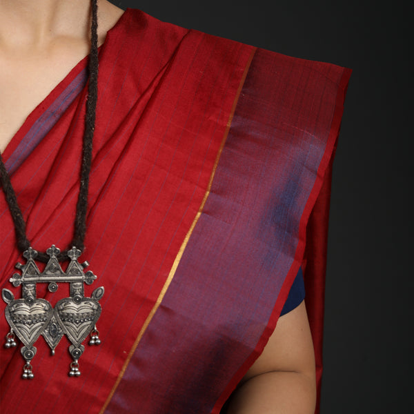 Hosa Aramba Silk - Red With Blue Checks