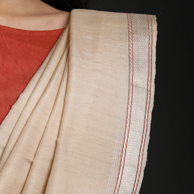 Meanings Metaphor Tussar Silk - Shwetambari