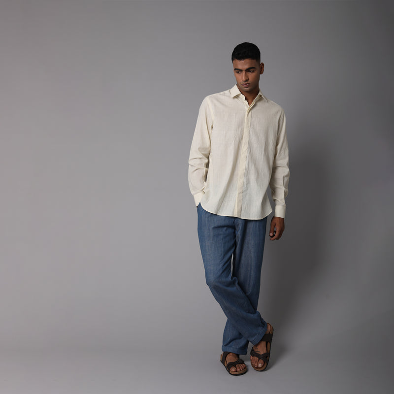 Regular Collar Full Sleeve Bengal Cotton