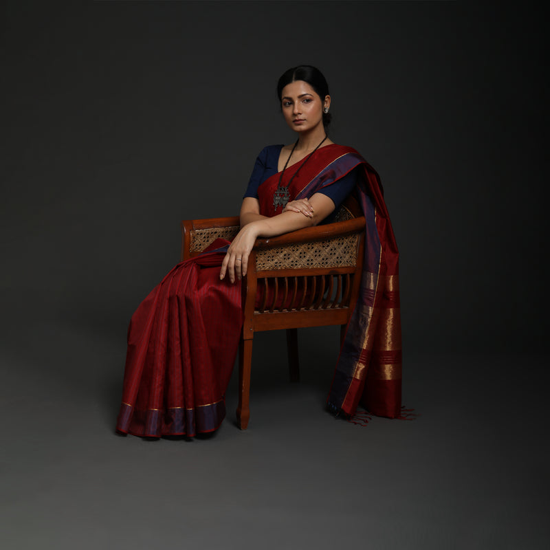 Hosa Aramba Silk - Red With Blue Checks
