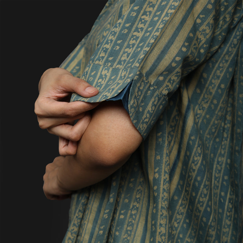 Pleated Top - Ajrakh Cotton