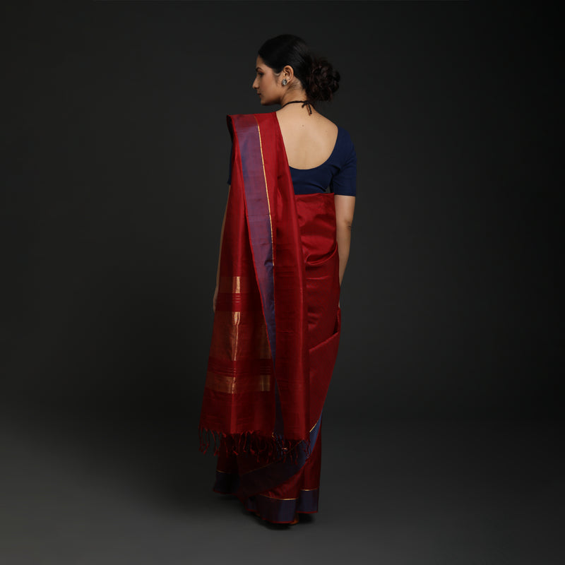 Hosa Aramba Silk - Red With Blue Checks