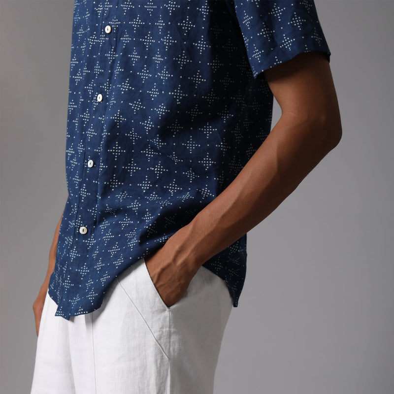 Regular Collar Half Sleeve Cotton