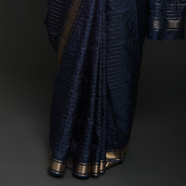 Vishwakarma Checks - Silk - Blue