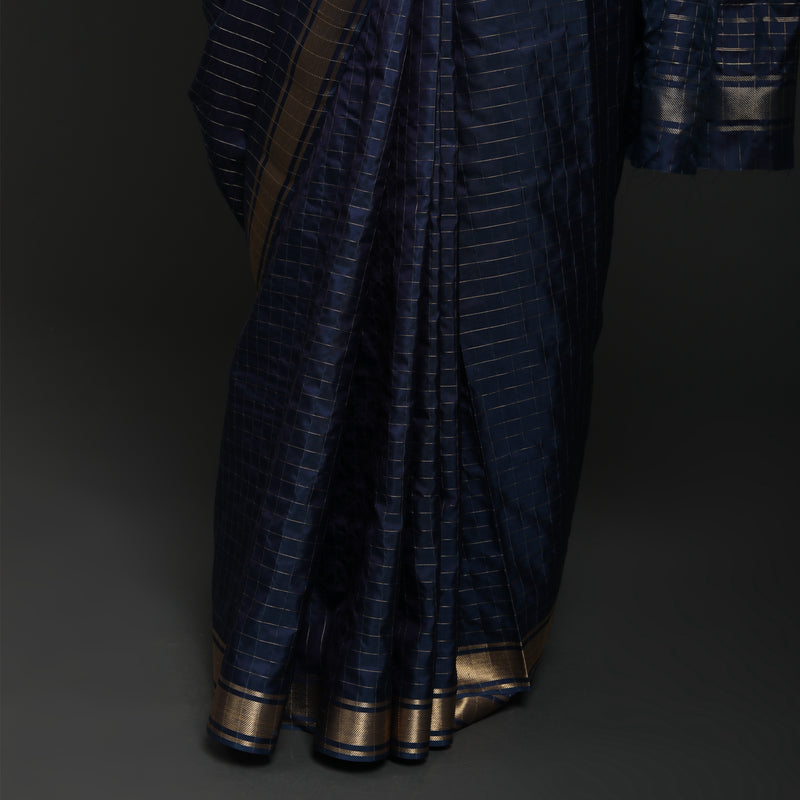 Vishwakarma Checks - Silk - Blue