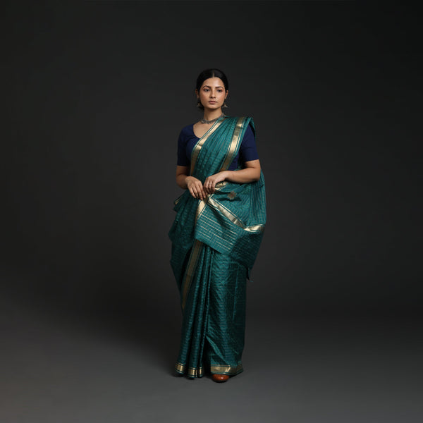 Vishwakarma Checks - Silk - Green