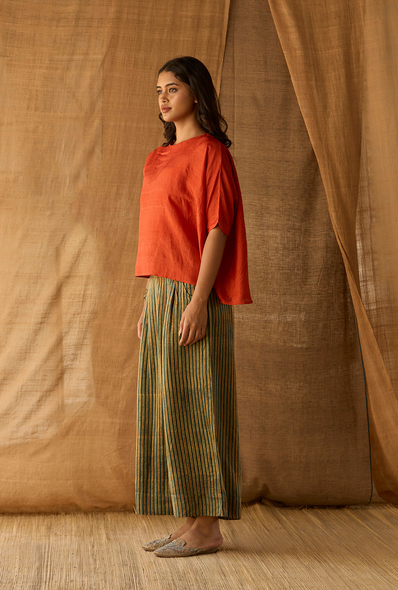 Free Size Box Top - Mulberry Silk - Rust