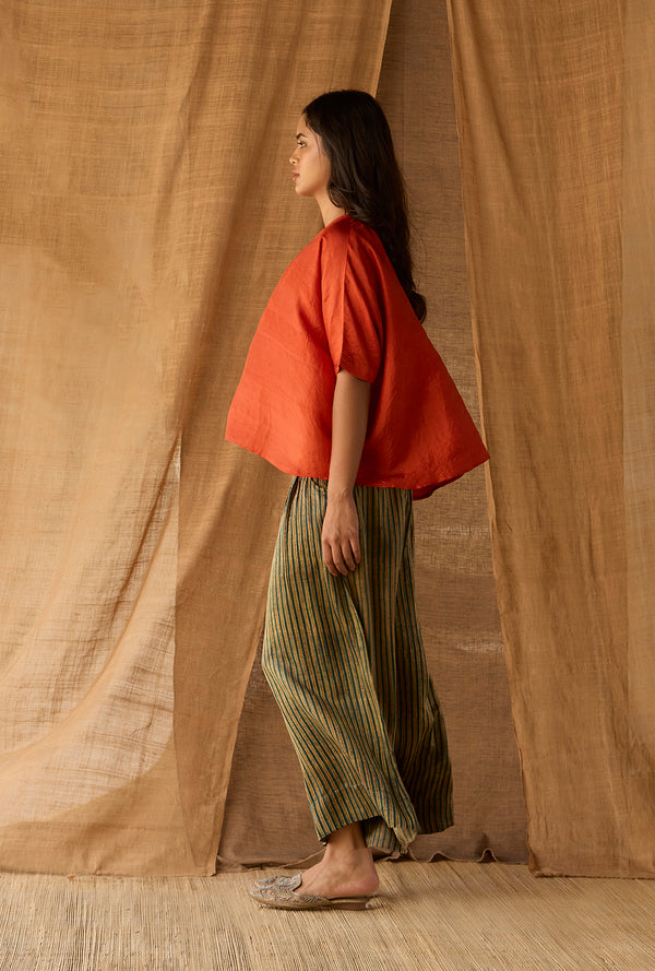 Free Size Box Top - Mulberry Silk - Rust