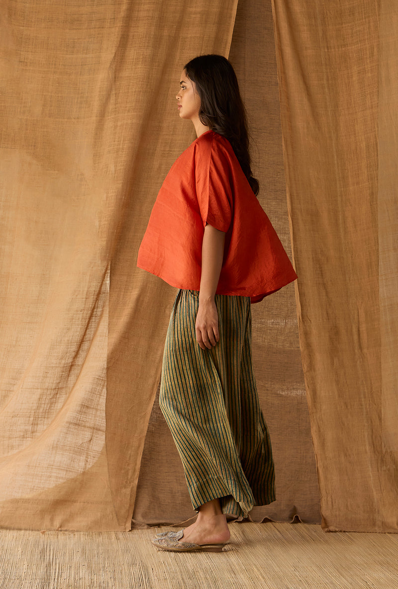 Free Size Box Top - Mulberry Silk - Rust