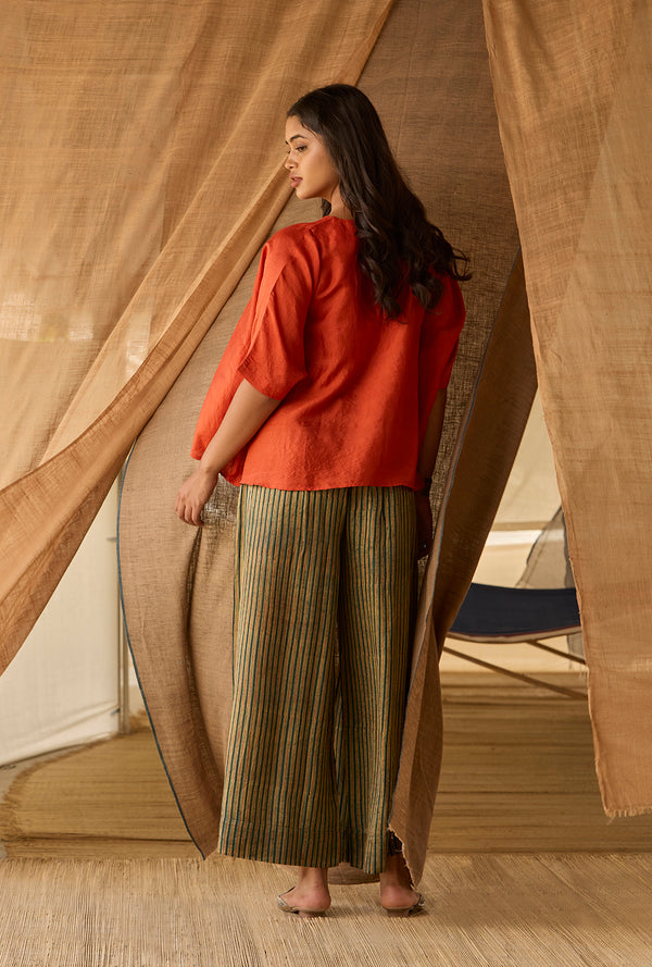Free Size Box Top - Mulberry Silk - Rust