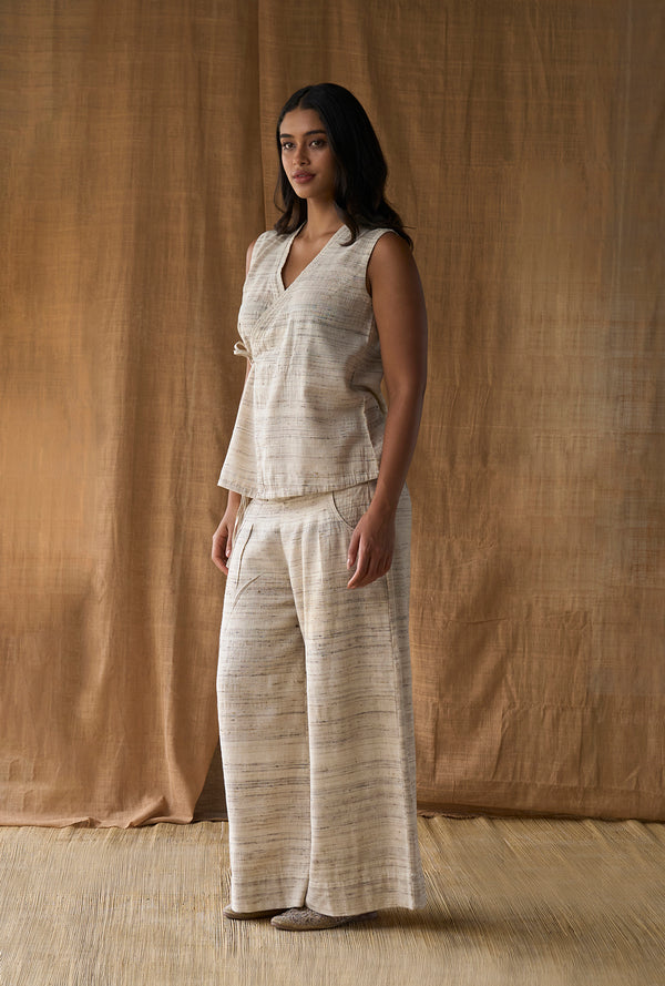 Faux Wrap Top - Tussar Silk