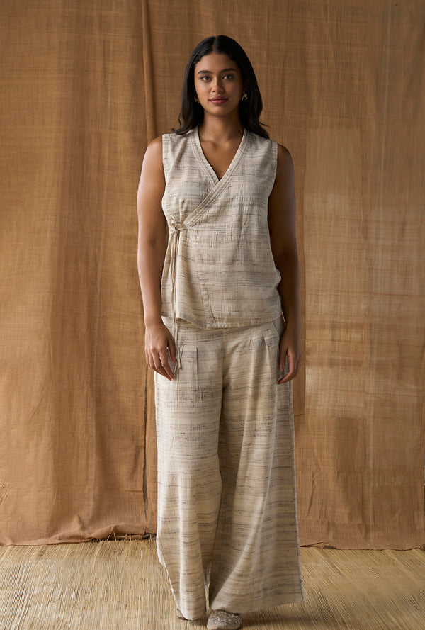 Faux Wrap Top - Tussar Silk