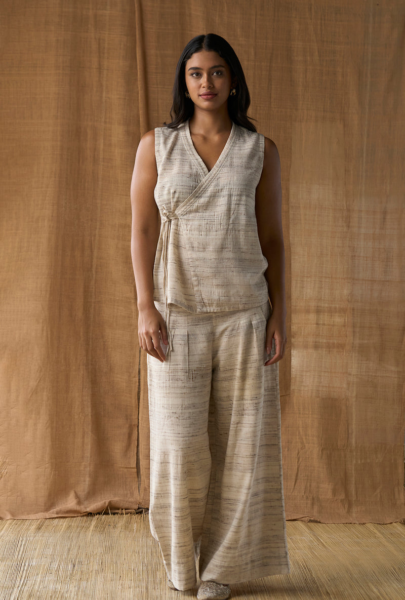 Faux Wrap Top - Tussar Silk