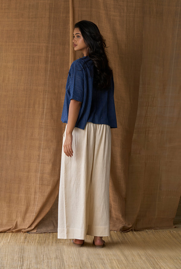 Free Size Box Top - Cotton - Indigo