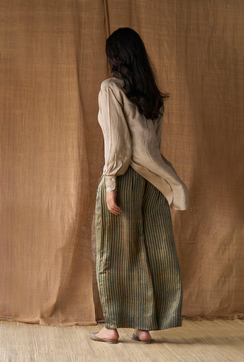 High Slit Long Top- Grey