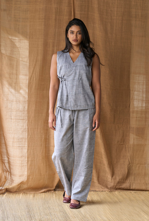 Faux Wrap Top - Cotton