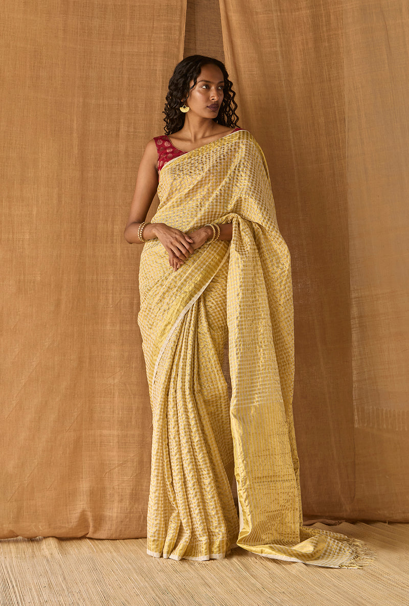 Venkatgiri Checks 1 - Cotton With Zari Small Checks