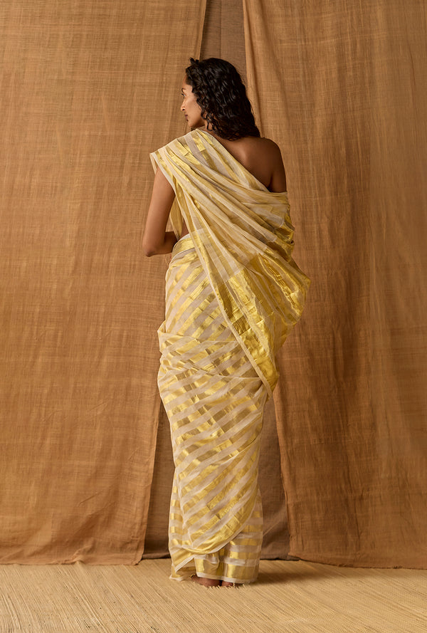 Venkatgiri Stripes 1 - Cotton With Zari 1"/1"