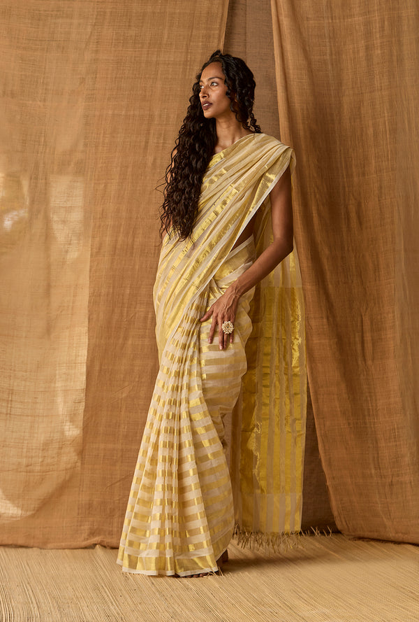 Venkatgiri Stripes 1 - Cotton With Zari 1"/1"